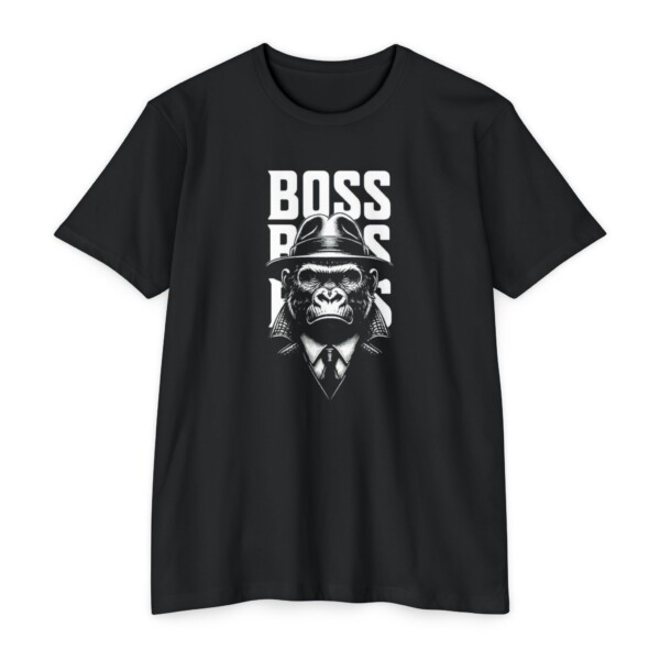 Boss Gorilla DTF Printing T-Shirt For Men Black Colour Premium Quality - Image 2