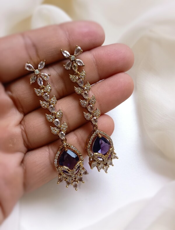 Zircon Long Earings