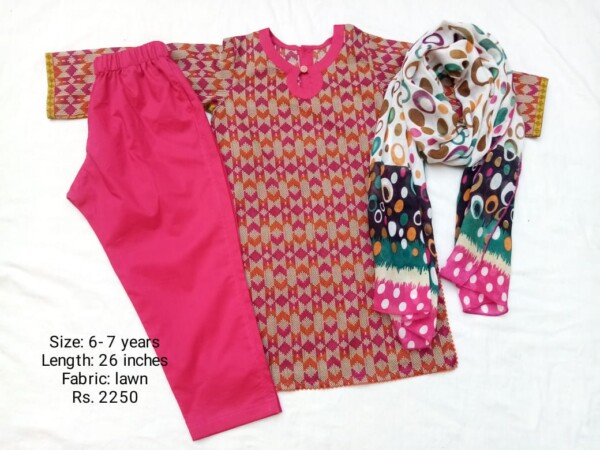 Shirt with pant style trouser
