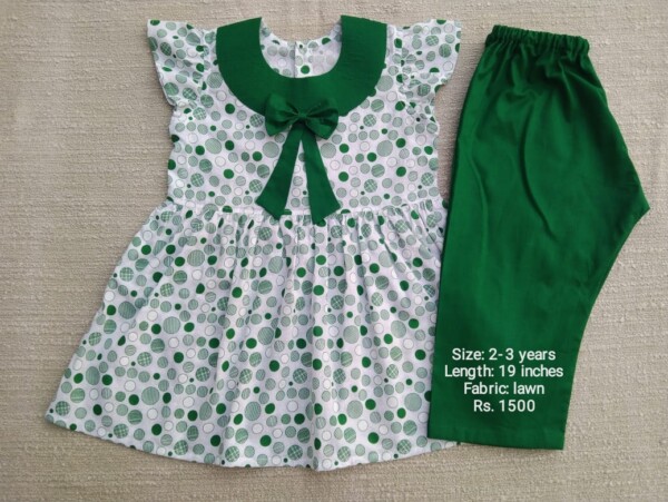 Cape frock with trouser