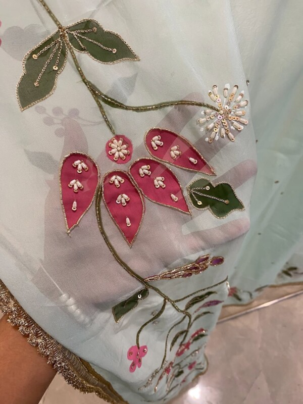 Hand painted Dupata - Image 3