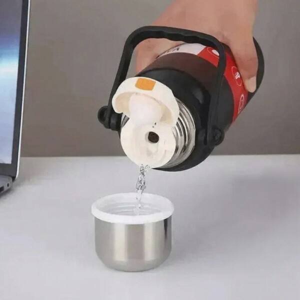 Trendy stainless steel Sports Vacuum Bottle approx 1200ml capacity - Image 3
