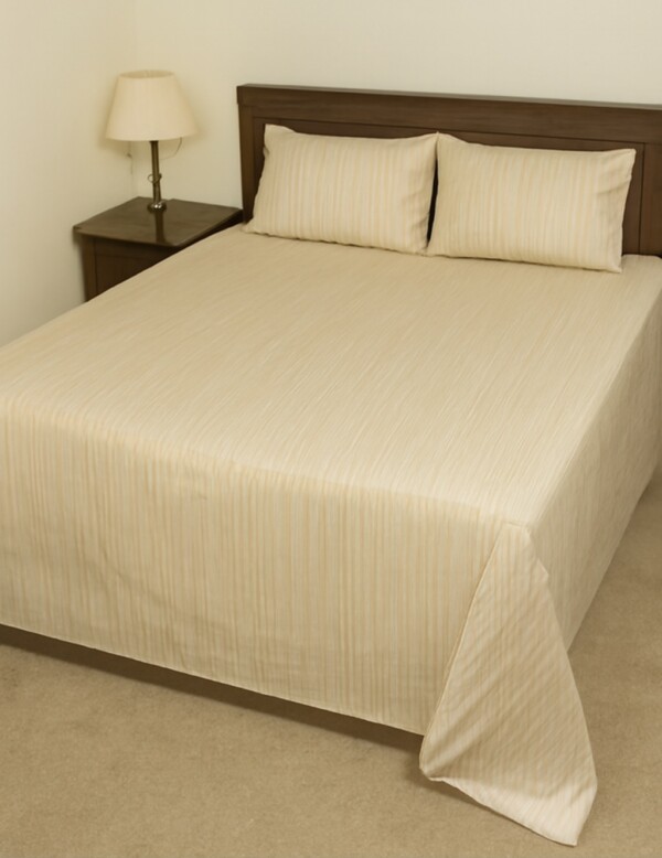 HIthread Bedsheet with Two Pillow Covers