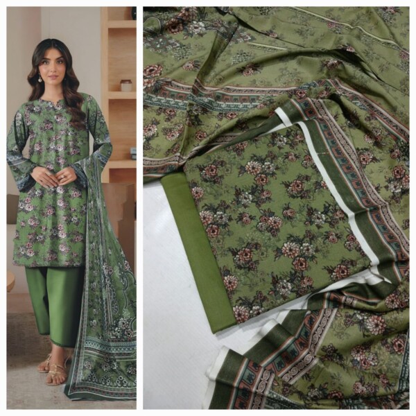 Winter | 3pc Linen Bana Dora Mother Collection Vol 25'* - Image 3