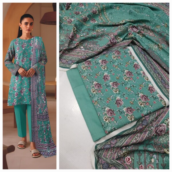 Winter | 3pc Linen Bana Dora Mother Collection Vol 25'* - Image 2