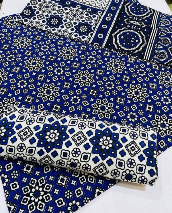 Hand Made Beautiful Ajrak Cotton jall Suits