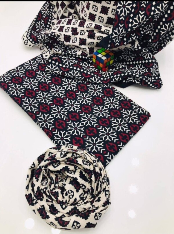 Hand Made Beautiful Ajrak Cotton jall Suits - Image 7