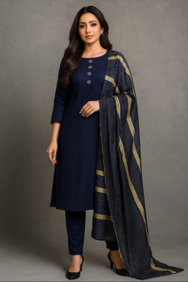 New High Premium Quality Winter Multani Khaddi Susi Arrival 2K25 With best Rate Dupatta With Velvet Strips*  *💃🏼Hit Multani Khaddi Susi Winter Article 2K25*  *🔥🥳New Khaddi Susi Multani High Premium Quality  plain Shirt 2K25*  *💃🏻New Multani Khaddi Susi original With Velvet Strips Heavy Amazing Dupatta*  *❤️Plain Khaddi susi High Premium Quality Trouser*  *🔥Free Fancy Metal Heavy Mirror Neckline*  *We provide best Rates With        Best Quality* Khaddi Susi - Image 13