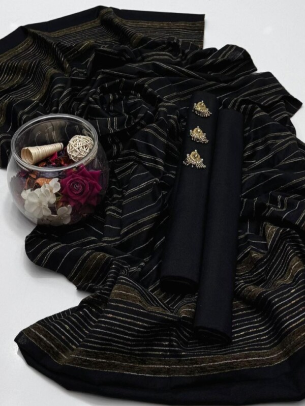 New High Premium Quality Winter Multani Khaddi Susi Arrival 2K25 With best Rate Dupatta With Velvet Strips*  *💃🏼Hit Multani Khaddi Susi Winter Article 2K25*  *🔥🥳New Khaddi Susi Multani High Premium Quality  plain Shirt 2K25*  *💃🏻New Multani Khaddi Susi original With Velvet Strips Heavy Amazing Dupatta*  *❤️Plain Khaddi susi High Premium Quality Trouser*  *🔥Free Fancy Metal Heavy Mirror Neckline*  *We provide best Rates With        Best Quality* Khaddi Susi - Image 6