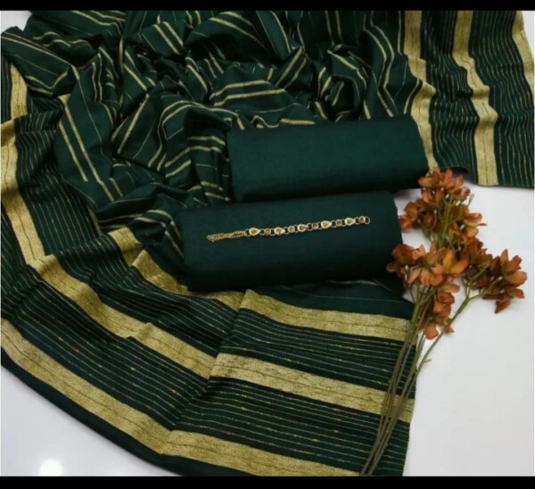 New High Premium Quality Winter Multani Khaddi Susi Arrival 2K25 With best Rate Dupatta With Velvet Strips*  *💃🏼Hit Multani Khaddi Susi Winter Article 2K25*  *🔥🥳New Khaddi Susi Multani High Premium Quality  plain Shirt 2K25*  *💃🏻New Multani Khaddi Susi original With Velvet Strips Heavy Amazing Dupatta*  *❤️Plain Khaddi susi High Premium Quality Trouser*  *🔥Free Fancy Metal Heavy Mirror Neckline*  *We provide best Rates With        Best Quality* Khaddi Susi - Image 3
