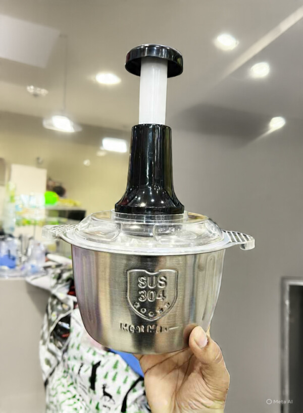 HAND PUSHING CHOPPER STAINLESS STEEL BODY - Image 2