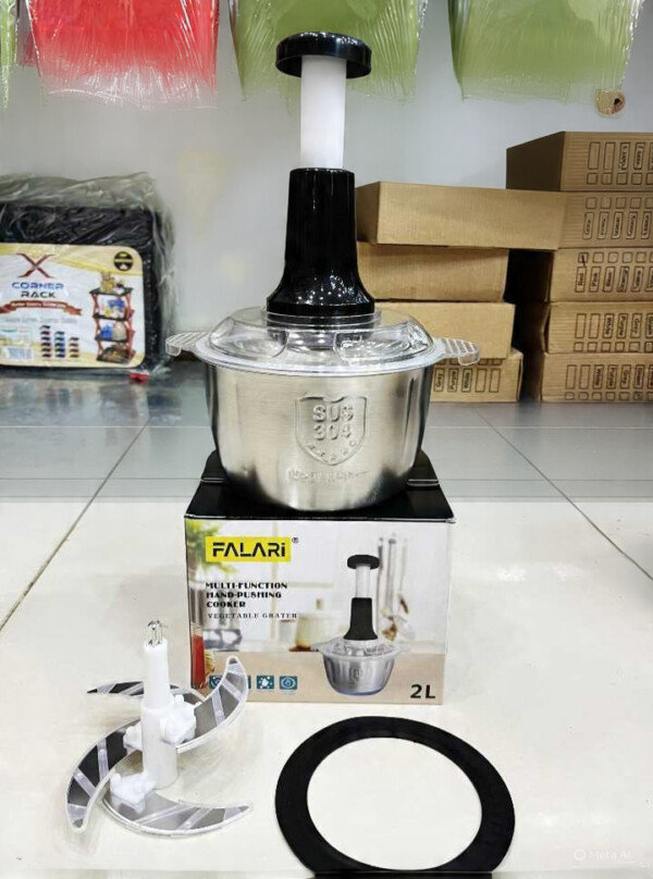 HAND PUSHING CHOPPER STAINLESS STEEL BODY