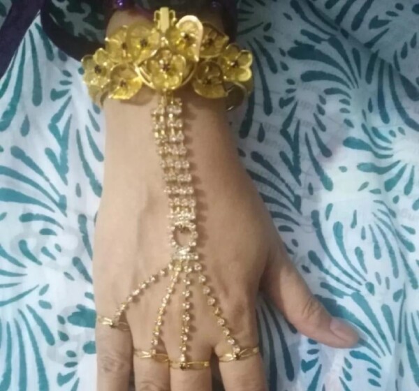 Gold Plated Bracelet Watch Bangle - Image 2