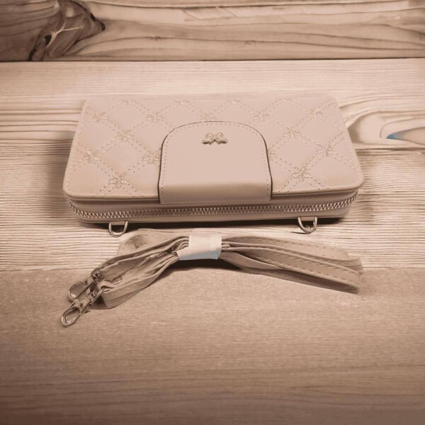 Women's PU Leather Embroidered Clutch - Image 2