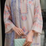 Beige & Coral Suit Detail gallery image thumbnail #1