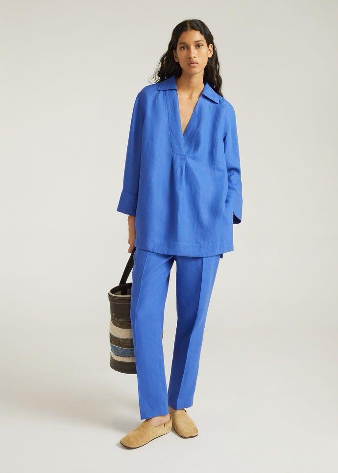 Cerulean Blue Linen Co-ord Set