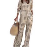 Desert Cactus Print Pajama Set gallery image thumbnail #1