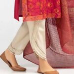 Off-White Pearl Embellished Lawn Suit gallery image thumbnail #1