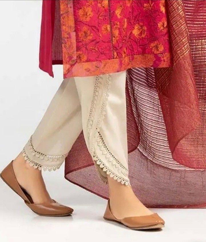 Off-White Pearl Embellished Lawn Suit