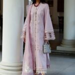 Lilac Mist Lattice-Sleeve Ensemble gallery image thumbnail #1