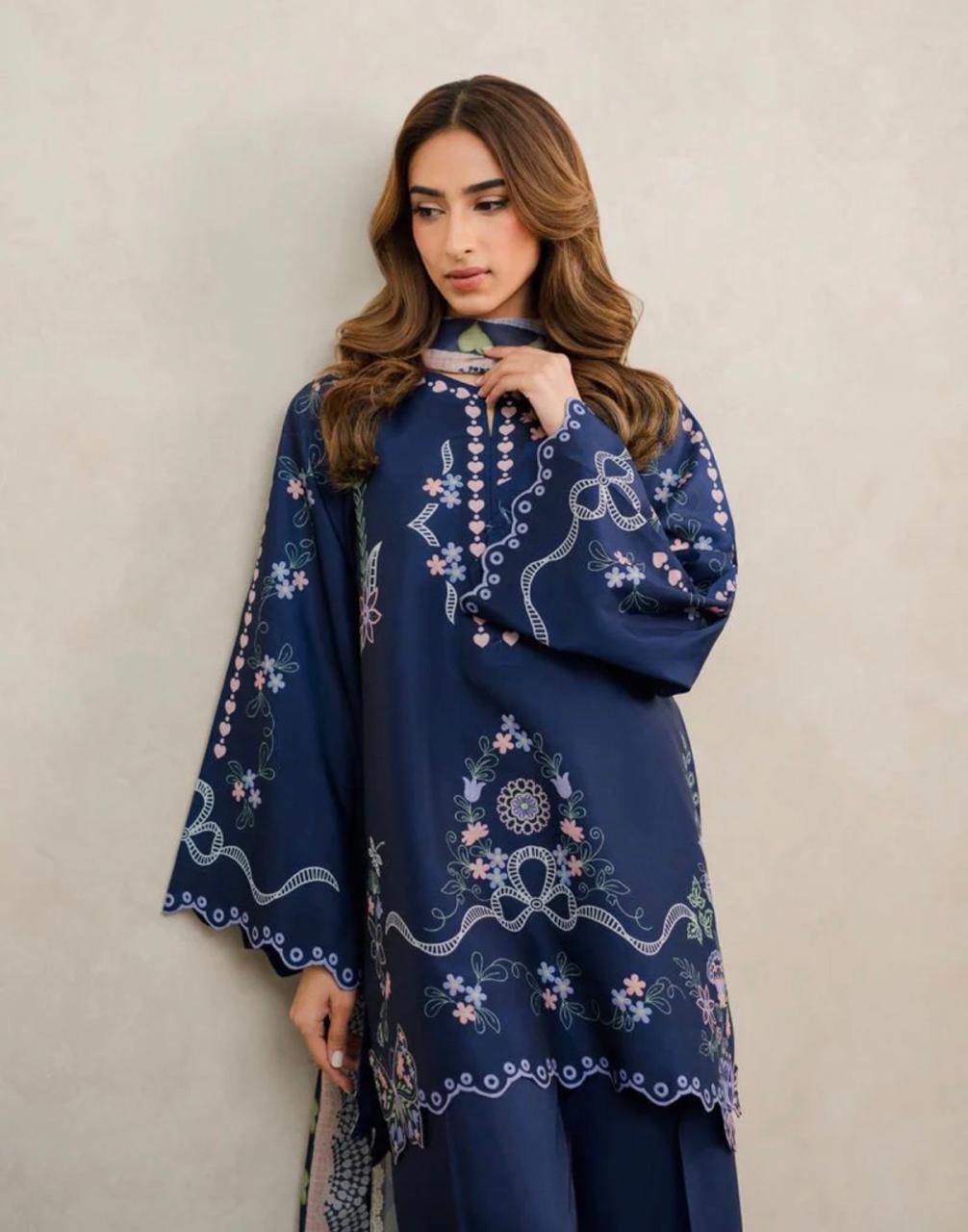 Midnight Navy Ribbon-Work Suit gallery image #1