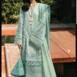 Mint Green Pearl-Embellished Suit gallery image thumbnail #1