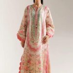 Peach Blossom Floral Print Maxi gallery image thumbnail #1