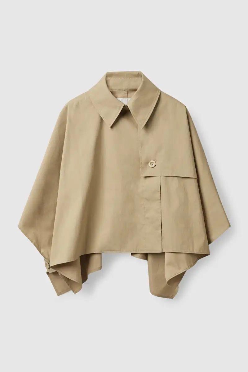 Sand Beige Trench Cape