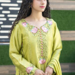 Noor -e - Eid cutwork Suit | Short Shirt 3 PCS Outfit gallery image thumbnail #4